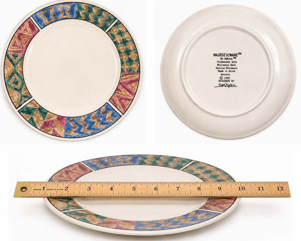 Sakura Majesticware Monterey Sue Zipkin 12” Serving Platter Vintage 1997